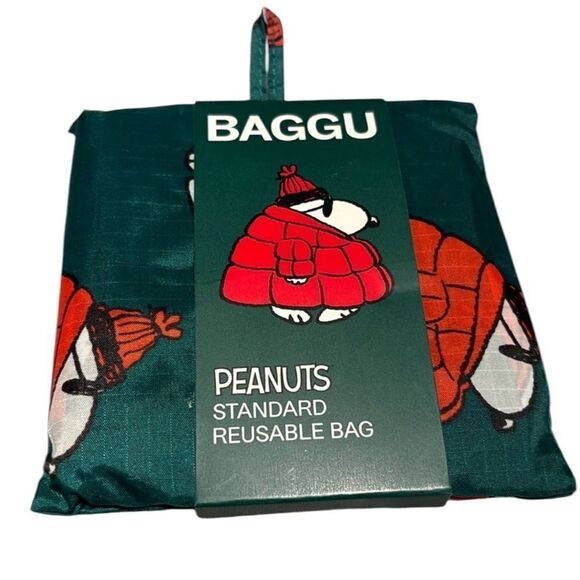 Baggu Standard X Puffer Snoopy Print Recycled Ripstop Nylon Reusable Tote Bag - Picture 2 of 4